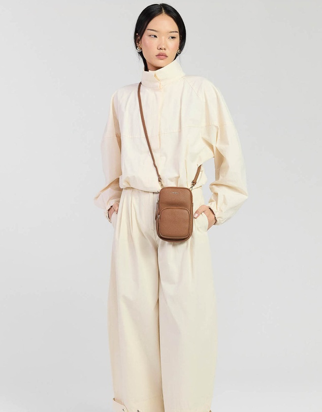 SABEN - Nikko Pocket Phone Sling Tan Luxe