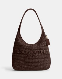 Coach - Refined Weave Straw Brooklyn Shoulder Bag 34