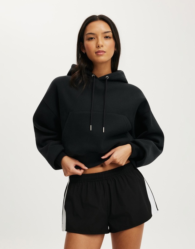 Cotton On Body Active - Plush Cropped Bubble Hoodie