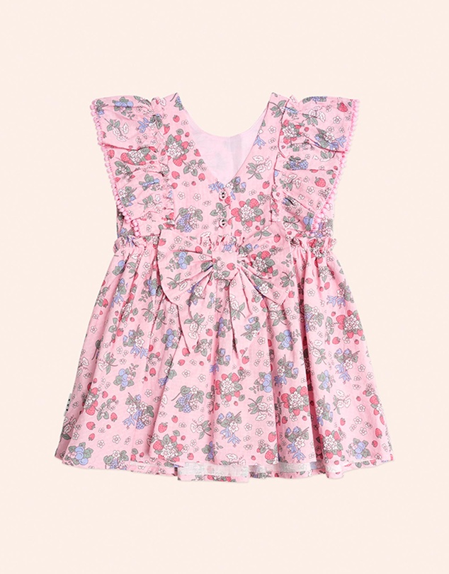 Huxbaby - Strawberry Garden Sunday Best Dress - Babies-Kids