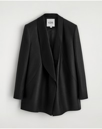 COS - Wool-Satin Tuxedo Blazer