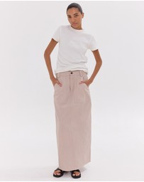 Cloth & Co. - The Long Element Skirt | Mushroom