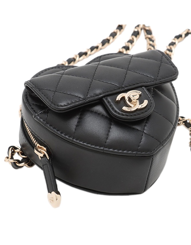 Pre-Loved by Azura Reborn - Pre-Loved Mini Lambskin CC in Love Heart Belt Bag