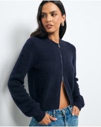 AERE - Maely Knit Bomber Cardigan