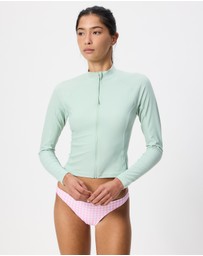 Speedo - LS Solid Zip Rashie Light