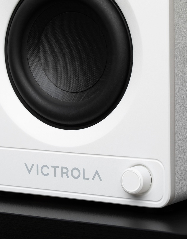 Victrola - Victrola Tempo Bookshelf Speakers - White