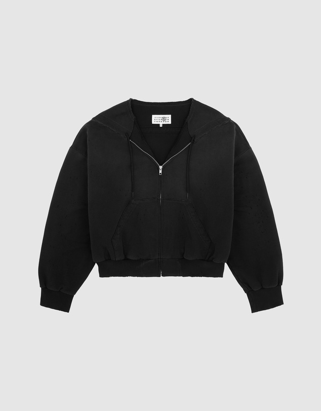 MM6 Maison Margiela - Zip-Up Hooded Sweat Jacket