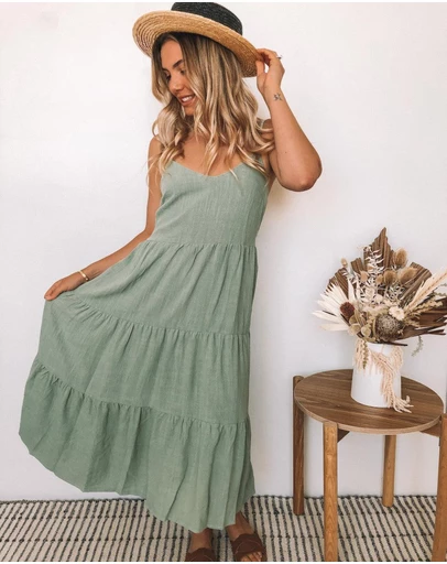 Esther & Co - Sonya Dress - Khaki