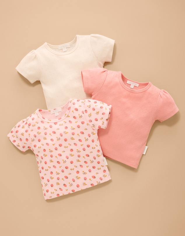 Purebaby - Pointelle Short Sleeve Tee-Kids-Babies
