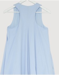 Revibe - Repaired Minima Esenciales Luna Cotton Bubble Hem Maxi Dress - AU 6