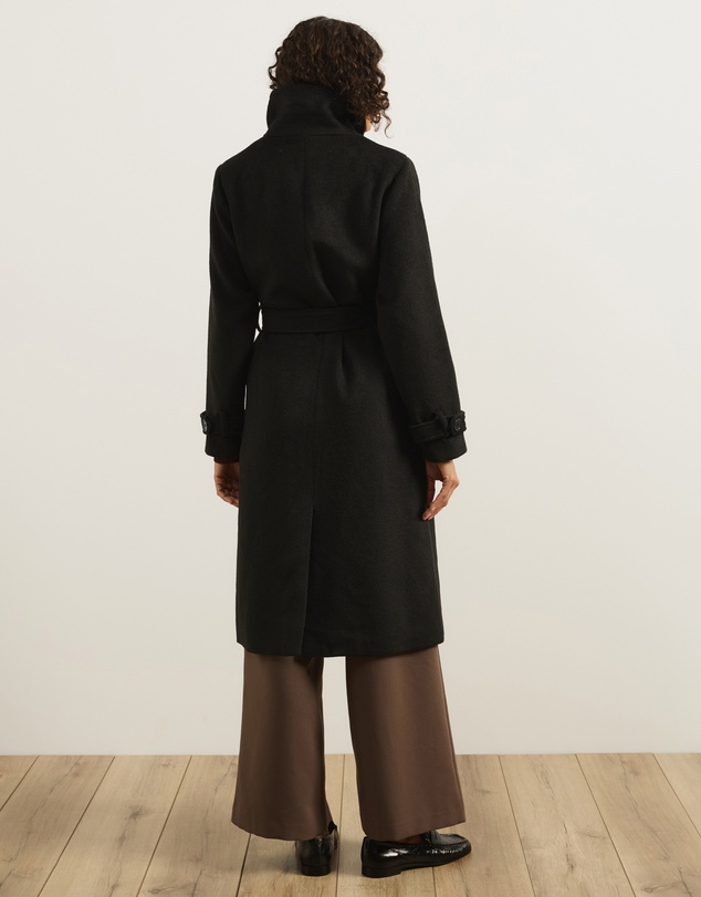 Atmos&Here - Nicky Wool Blend Funnel Neck Coat