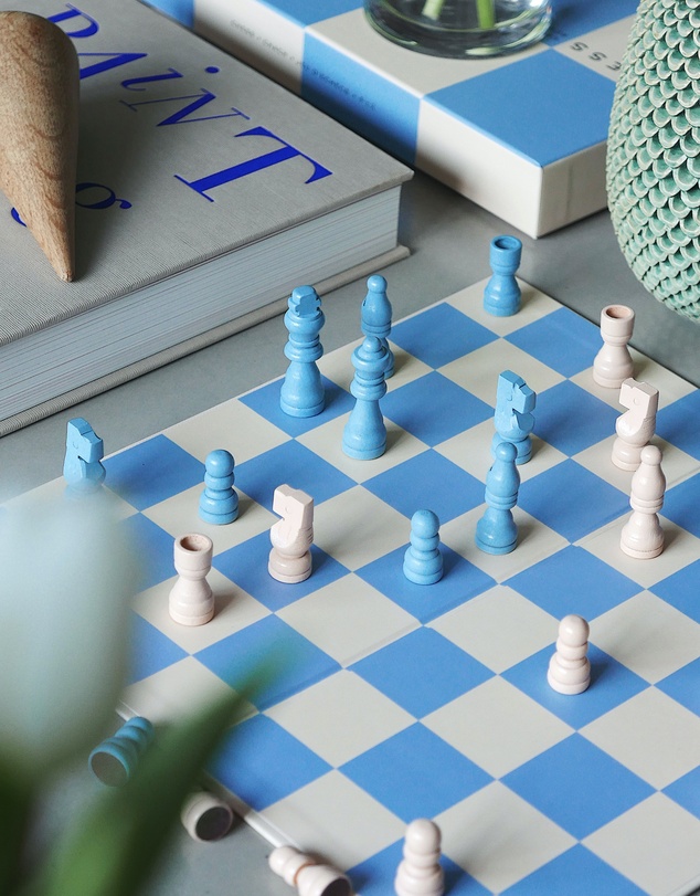 Printworks - Printworks Play Chess - Sky Blue