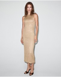 M.N.G - Knitted Dress With Sequin Detail