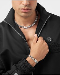 Philipp Plein - Plein Icon Chain Silver-Tone Bracelet