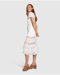 Belle & Bloom - The Wild Rose Hour Lace Midi Dress