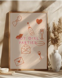 Olive et Oriel - Hot Girl Parties by Treechild Art Print
