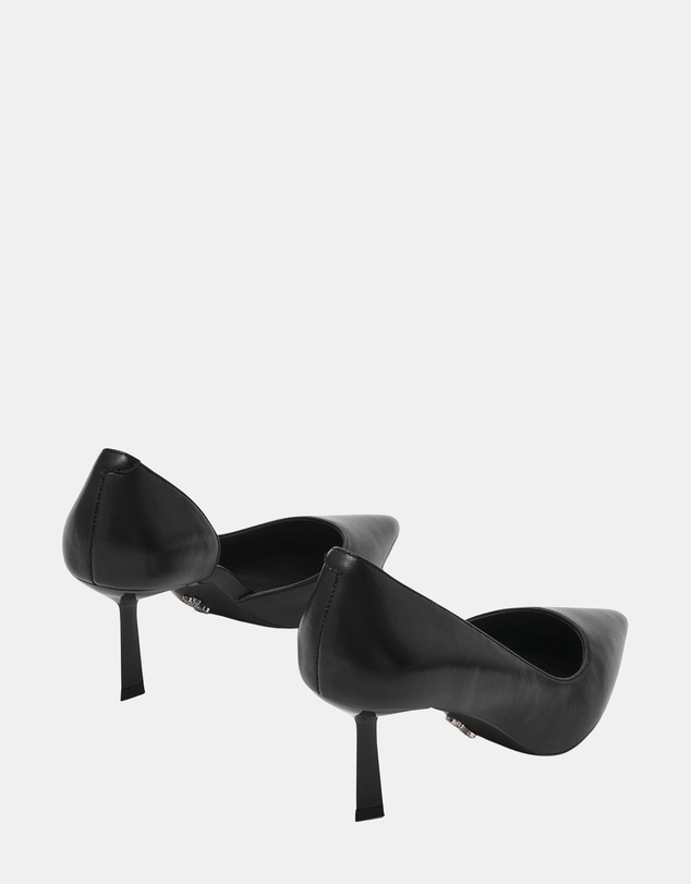 Steve Madden - Vena Black Leather Heels