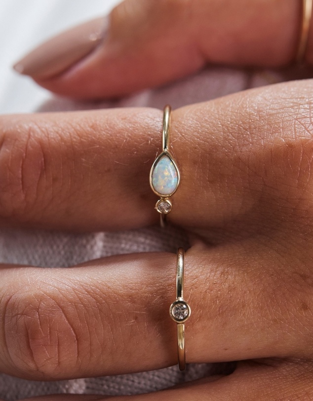 Luna Rae - Solid Gold - Diamond Sky Ring