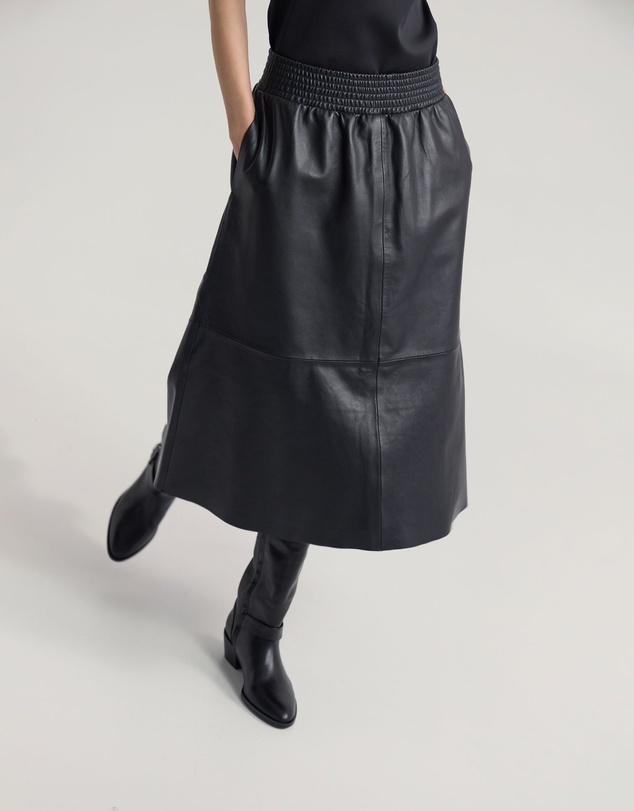 Oxford - Jaya Leather Midi Skirt