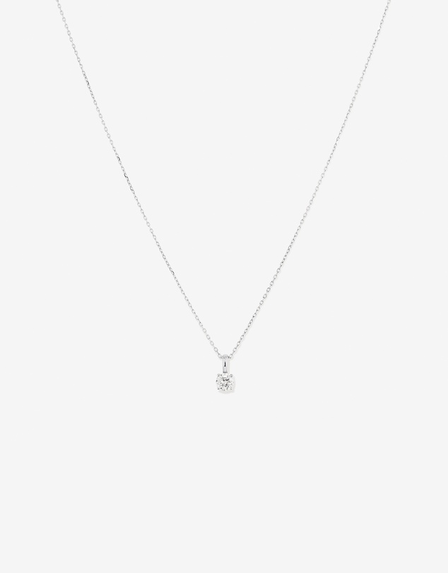 Michael Hill - 0.25 Carat TW Diamond Solitaire Pendant in 18kt White Gold