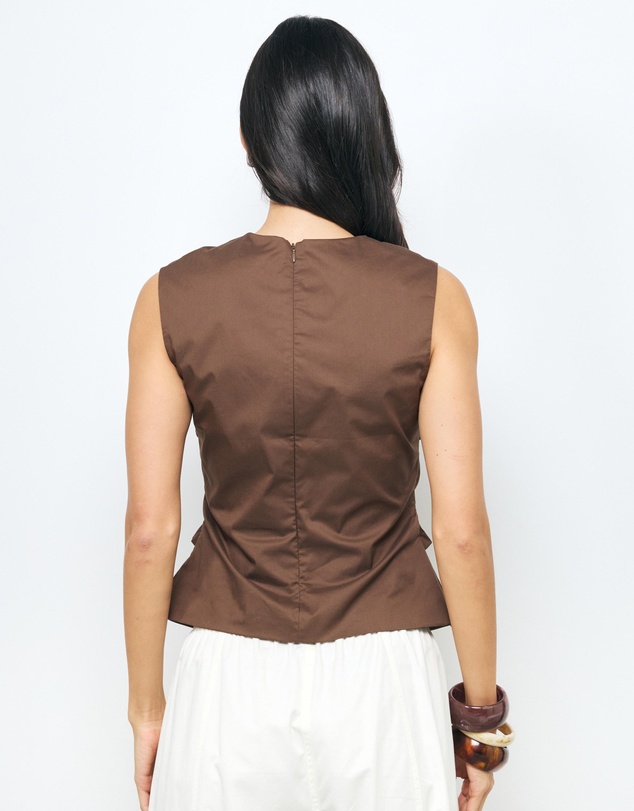 AERE - Ruched Organic Cotton Top