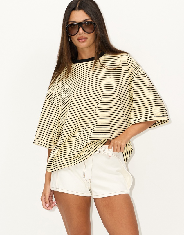 Dazie - Serve Stripe T-Shirt