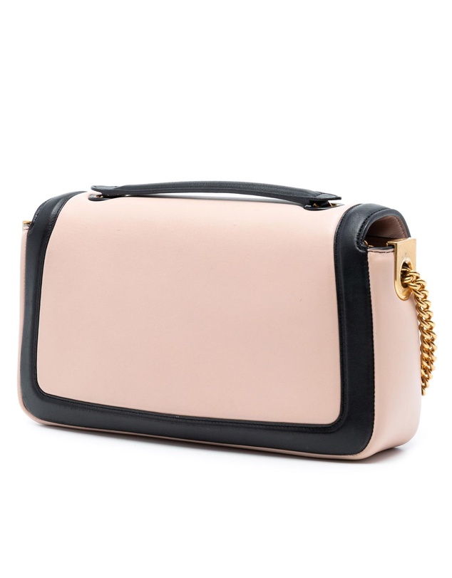 Pre-Loved by Azura Reborn - Pre-Loved Bicolor Leather Chain Midi Baguette