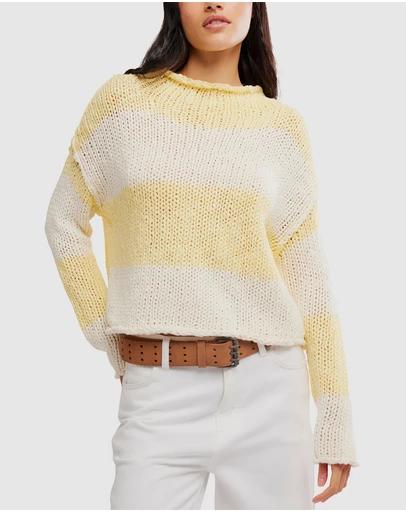 Free People - Opal Rugby Stripe Sweater