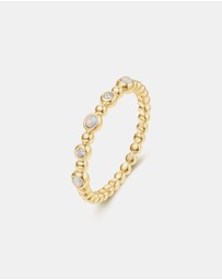 Ania Haie - Gold Bezel Kyoto Opal Beaded Ring
