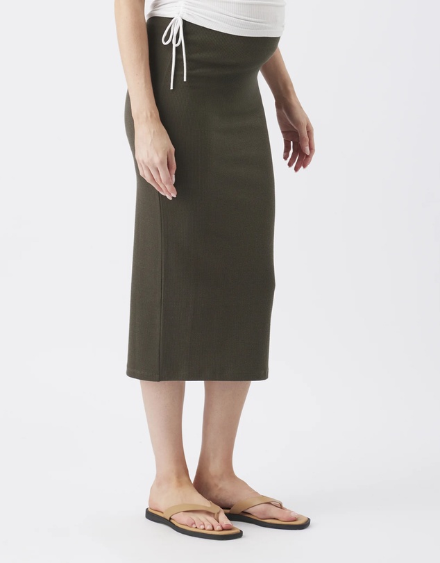 Ripe Maternity - Ribbed Knit Pencil Skirt