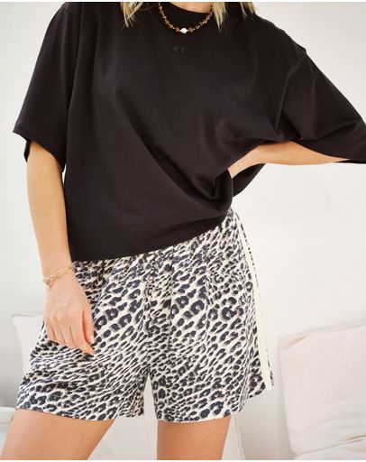 LEOPARD LINEN BLEND