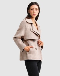 Belle & Bloom - I'm Yours Wool Blend Peacoat