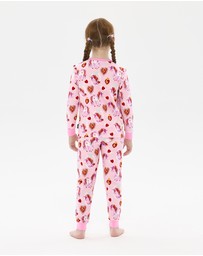 Rock Your Kid - Unicorn Hearts Frill Long Sleeve Alice Sleep Set
