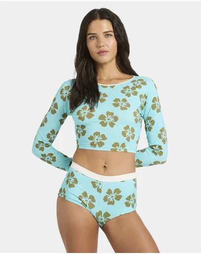 Billabong - Womens Last Summer Cropped Long Sleeve Rash Vest