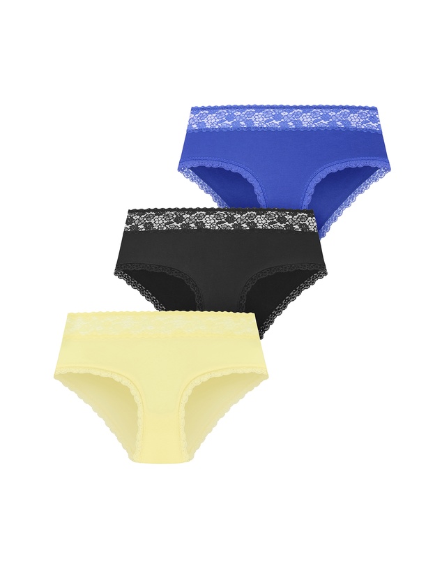 City Chic - Iris 3 Pack Cotton Cheeky 3 Panty