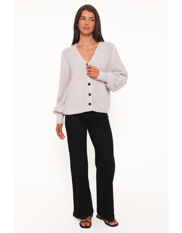 Petal & Pup - Arcadia Floral Cardigan - Light Grey