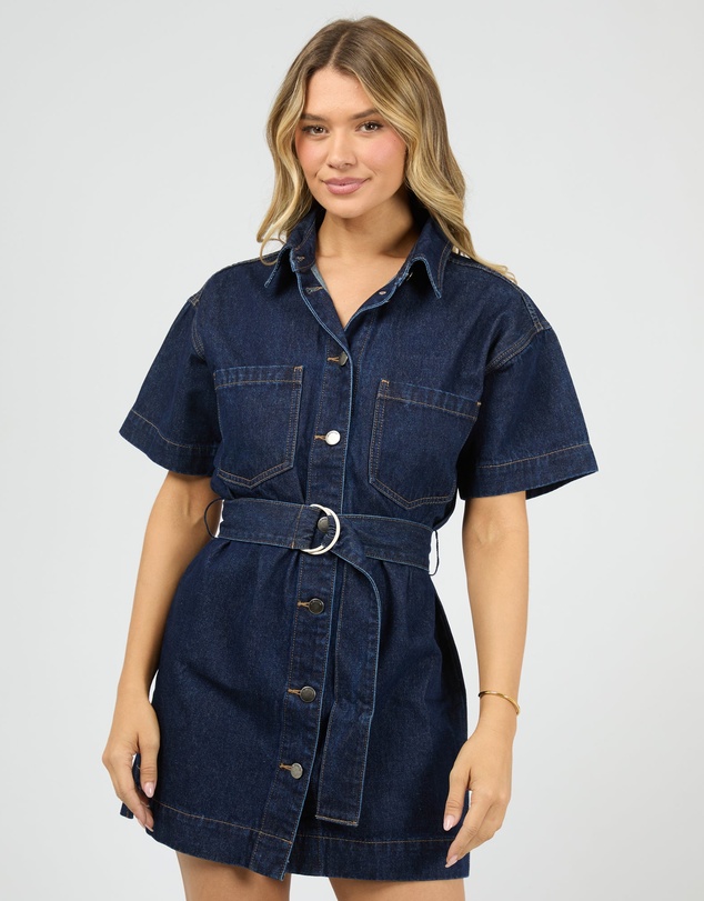 All About Eve - Sunny Denim Mini Dress Indigo