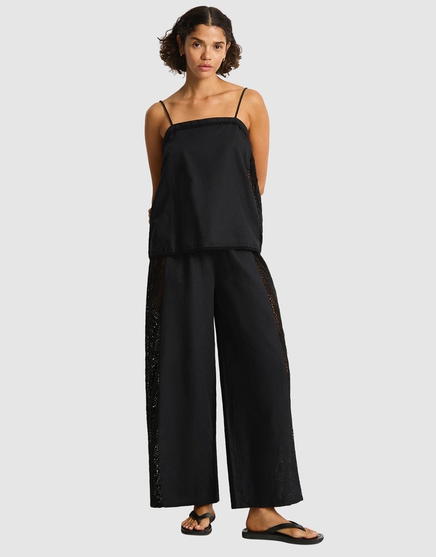 Sea Level Australia - Shore Linen Panelled Shift Cami Top