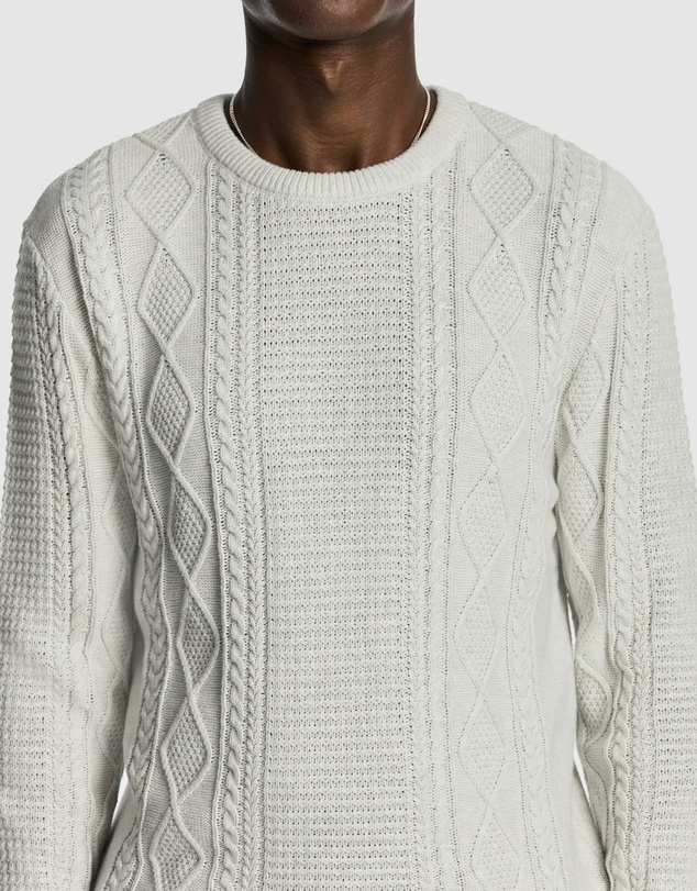 yd. - Jamie Cable Crew Knit Jumper