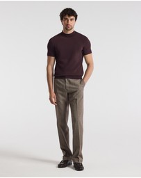 Calibre - Slim Tech Knit T-shirt Bourbon