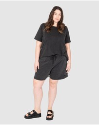 Love Your Wardrobe - Jamie Acid Wash Shorts