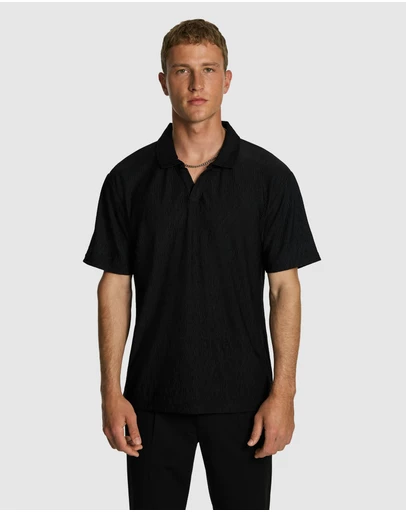 yd. - Diego Textured Polo Shirt