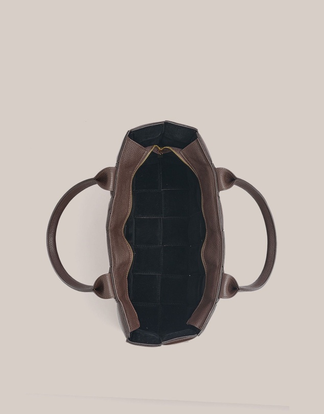 VESTIRSI - Margot XL Dark Chocolate Woven Tote