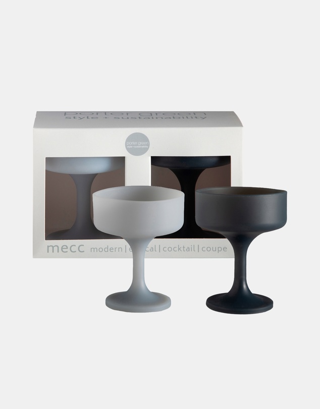 porter green - mecc | silicone unbreakable cocktail glasses