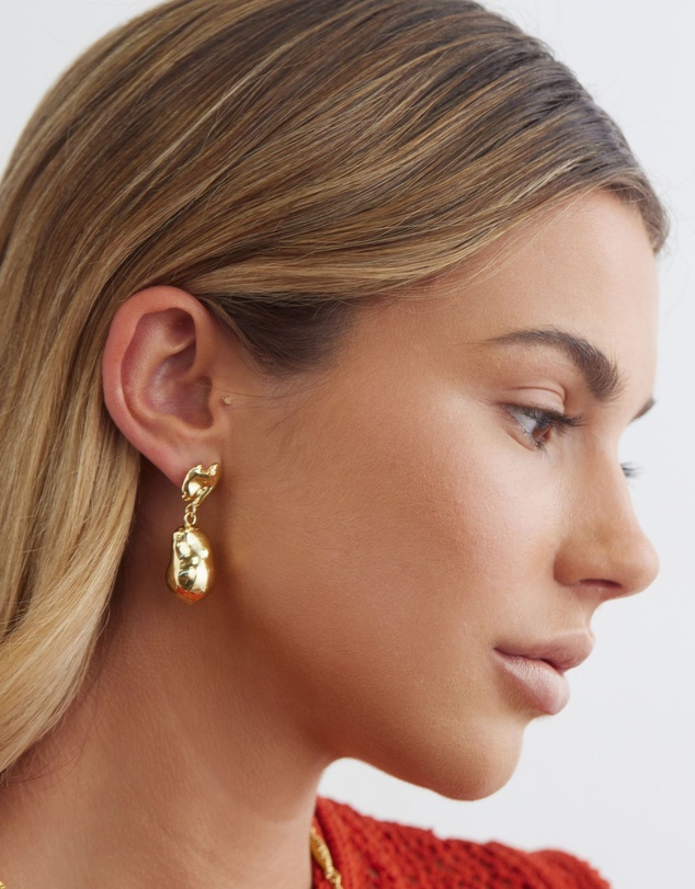 Carly Paiker - Laguna Double Gold Earrings