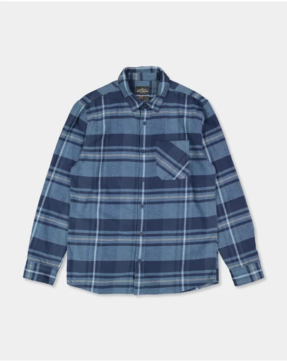 Quiksilver - Mens Scribe Plaid Long Sleeve Shirt