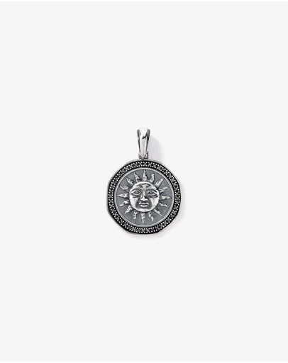 Michael Hill - 0.24 Carat TW Black Diamond Sun Pendant in Sterling Silver