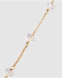 Elli Jewelry - Bracelet Crystal Butterfly 925 Sterling Silver Gold-Plated