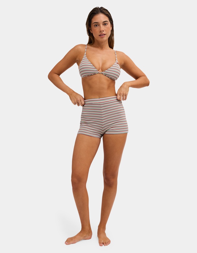 Roxy - Womens Sunset Stripe Shorty Bikini Bottom