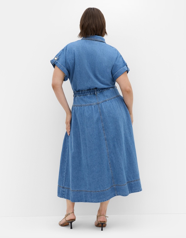 City Chic - Ari Denim Midi Dress